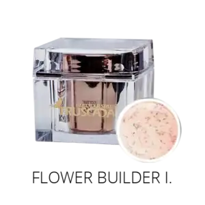 Luxurious Truscada skincare cream in a clear glass jar with gold accents, perfect for anti-aging and revitalising skin.