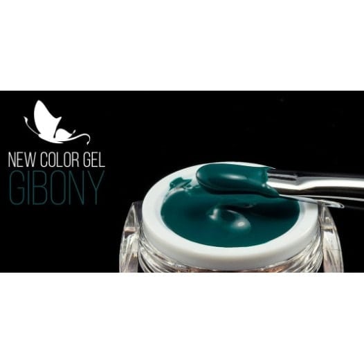 Vibrant GIBONY gel nail polish in a sleek jar, perfect for manicure and pedicure treatments at Truscada Northern Ireland. Certified for quality and durability.