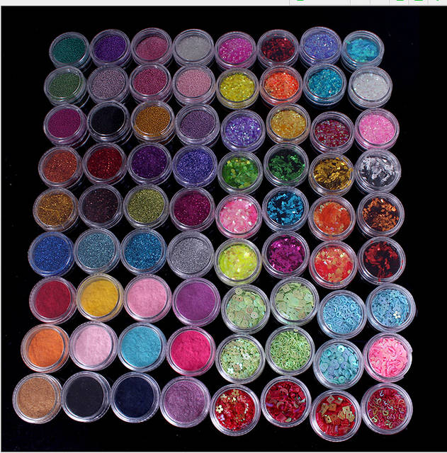 Jar of multicolour glitter for nail art, craft, and decoration purposes in Northern Ireland.